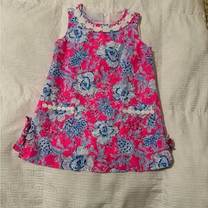 Lilly Pulitzer Pink and Blue Floral Dress
